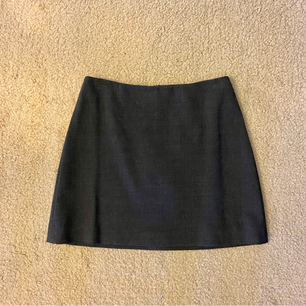 bebe Classic Charcoal Gray Mini Skirt